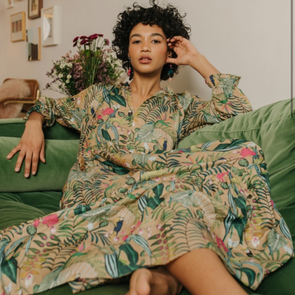 Roller rabbit tropics tunic dress